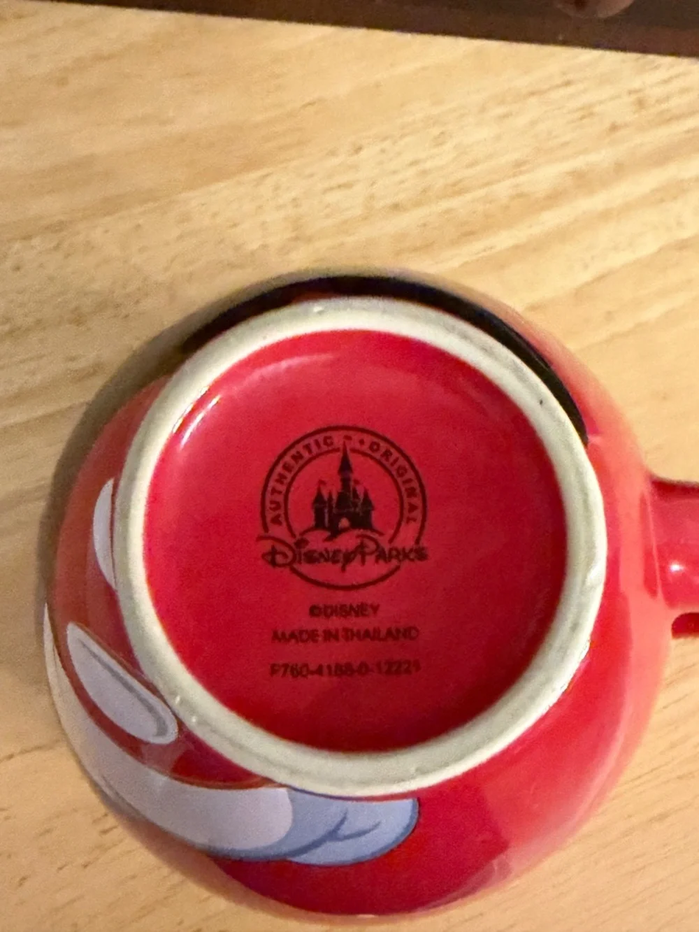 Mickey Mouse Disney 16 oz. Coffee Mug, Red & Black “Oh Boy!”